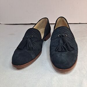 Sixty Seven Loafers Women's 39 (US 8.5-9) Black Suede Tassels